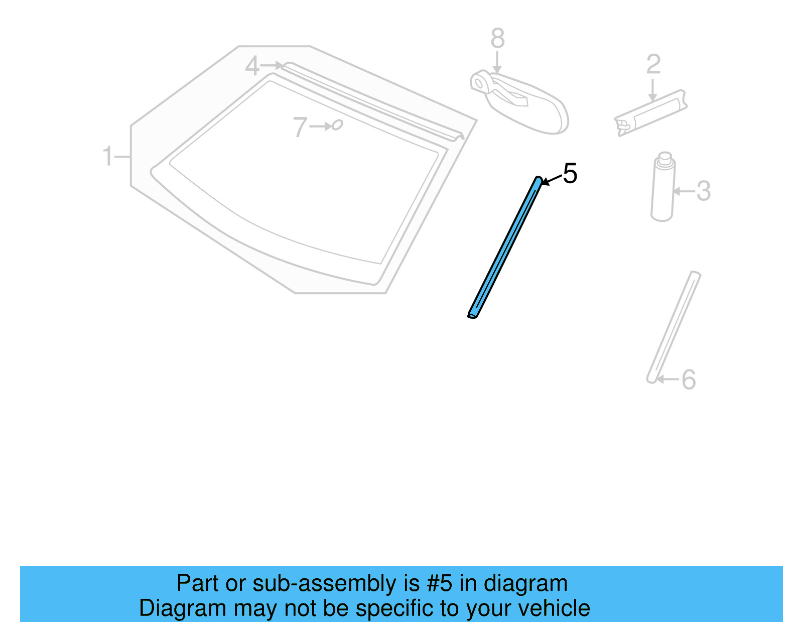 Reveal Molding 1E0-853-706-B-01C - View 5