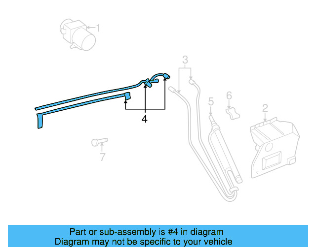 Pressure Line 1E0-871-793-A - View 4