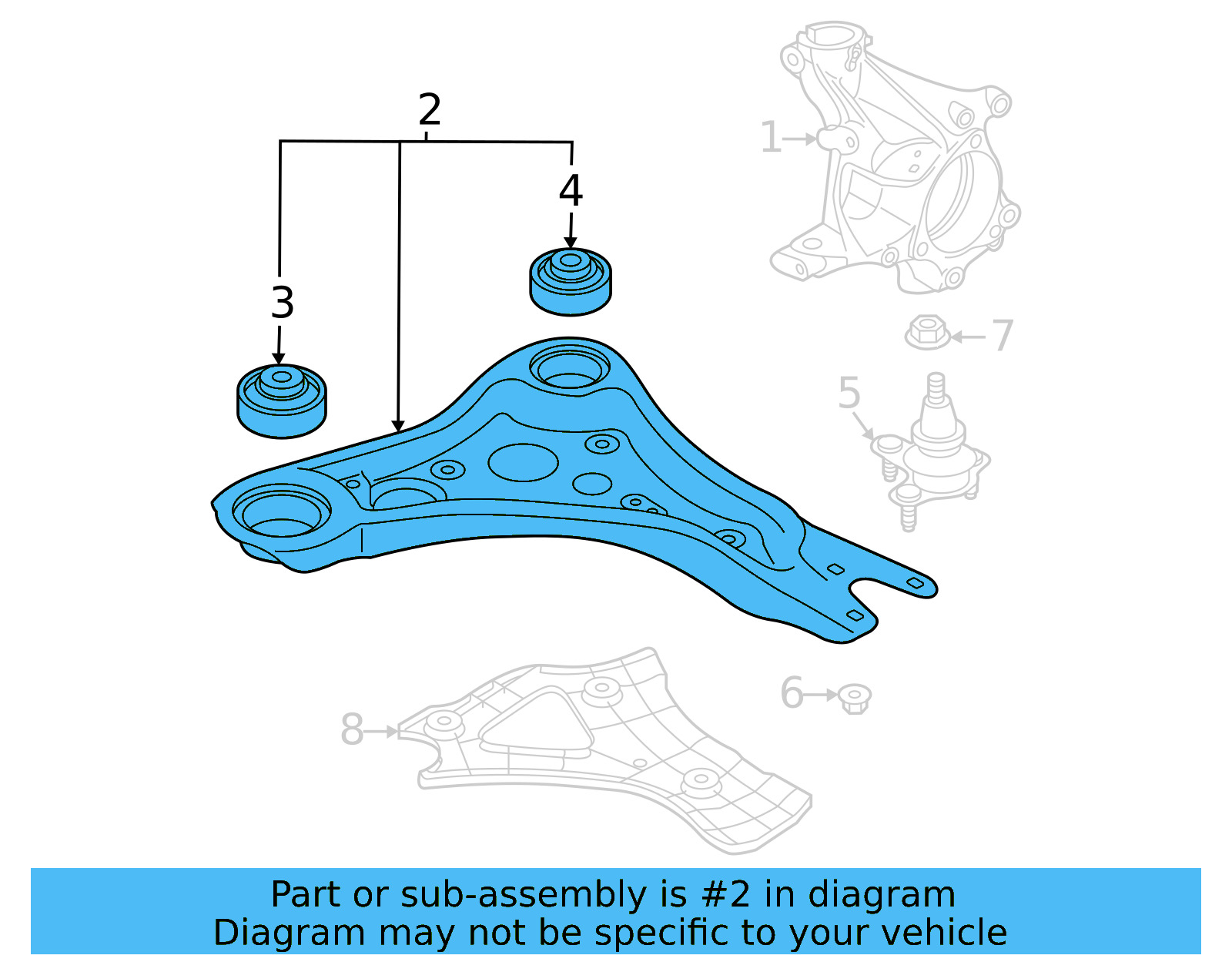 Control Arm 1EA-407-151-A - View 4