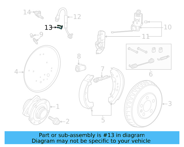 Brake Hose Retainer 1EA-611-794-A - View 2