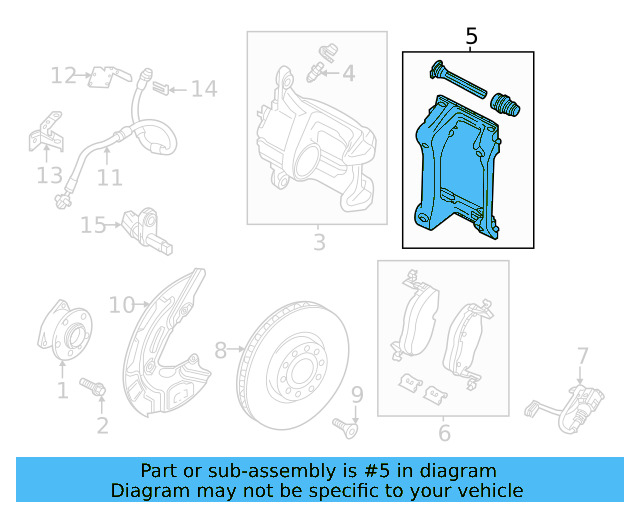 Caliper Support 1EA-615-125-B