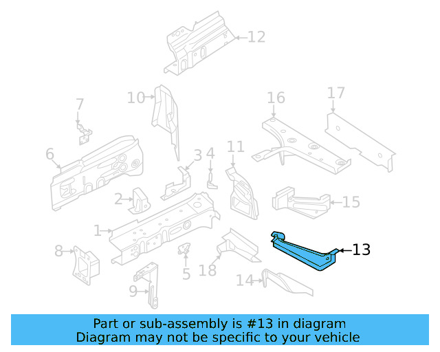 Rear Brace 1EA-803-211 - View 2