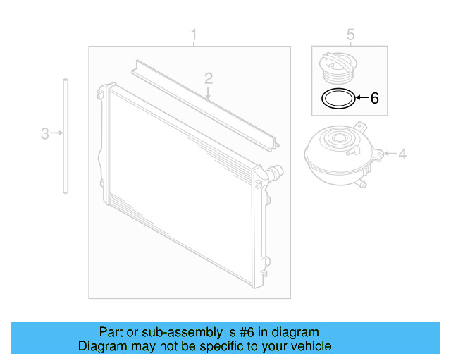 Reservoir Cap Seal 1H0-121-687-A - View 39