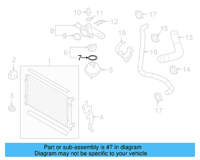 Reservoir Cap Seal 1H0-121-687-A - View 35