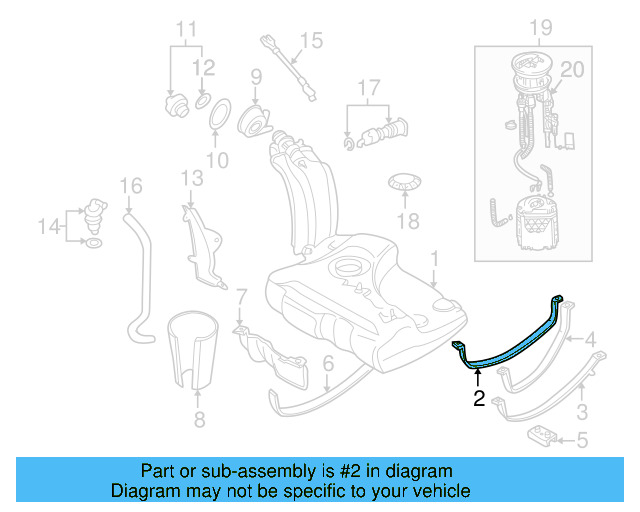 Strap 1H0-201-654-C - View 7