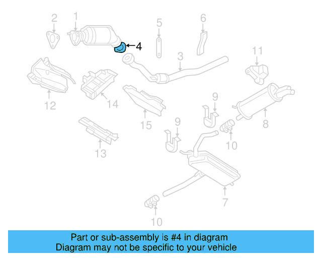 Intermediate Pipe Gasket 1H0-253-115 - View 15