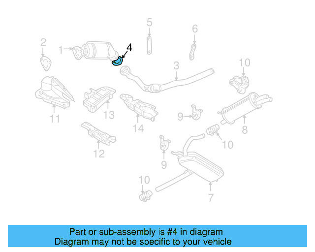 Intermediate Pipe Gasket 1H0-253-115 - View 14