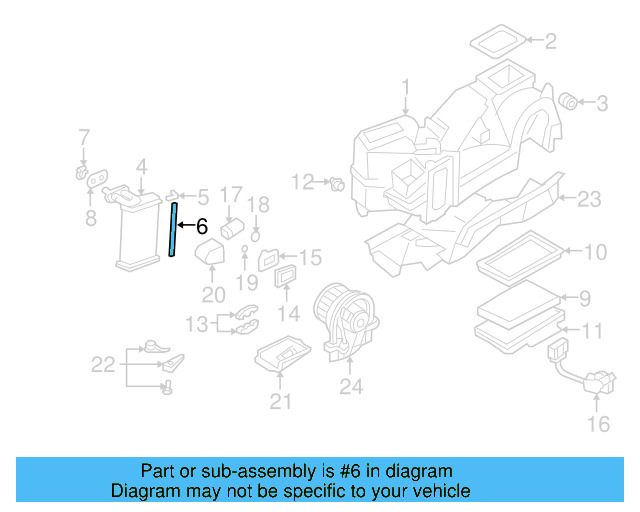 Heater Core Gasket 1H0-819-019 - View 11