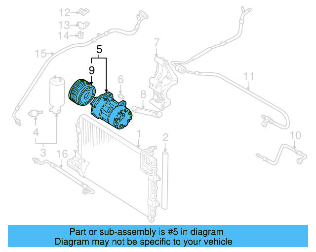 A/C Compressor 1H0-820-803-DX - View 6