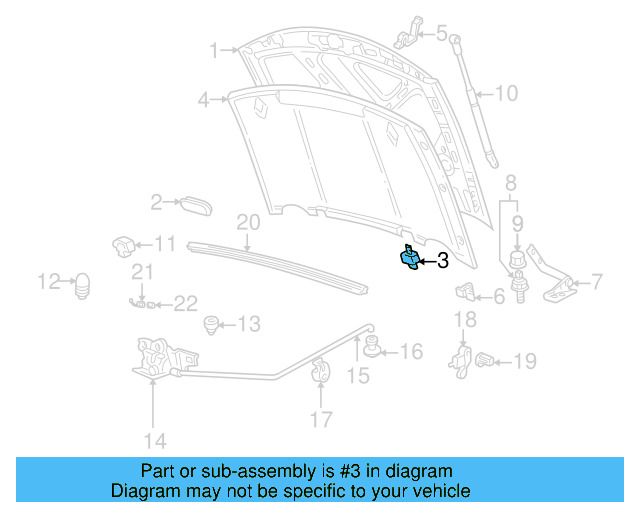 Hood Insert 1H0-823-713 - View 2