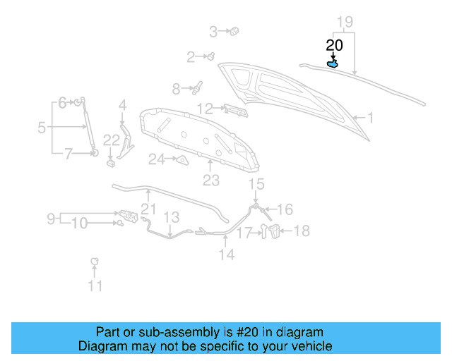 Side Seal Clip 1H0-823-717 - View 14