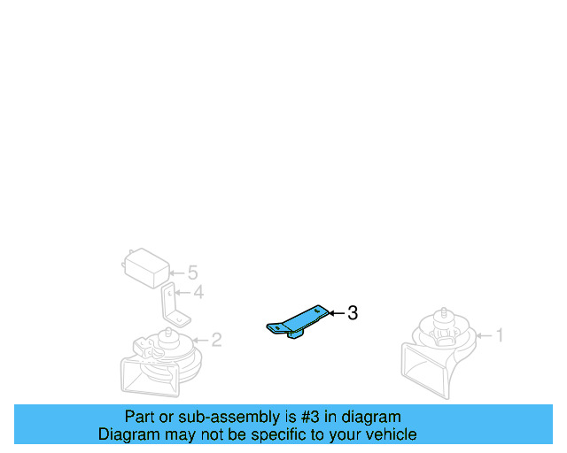 Horn Bracket 1H0-951-183-G - View 5