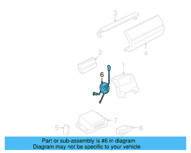 Clock Spring 1H0-959-653-E - View 10
