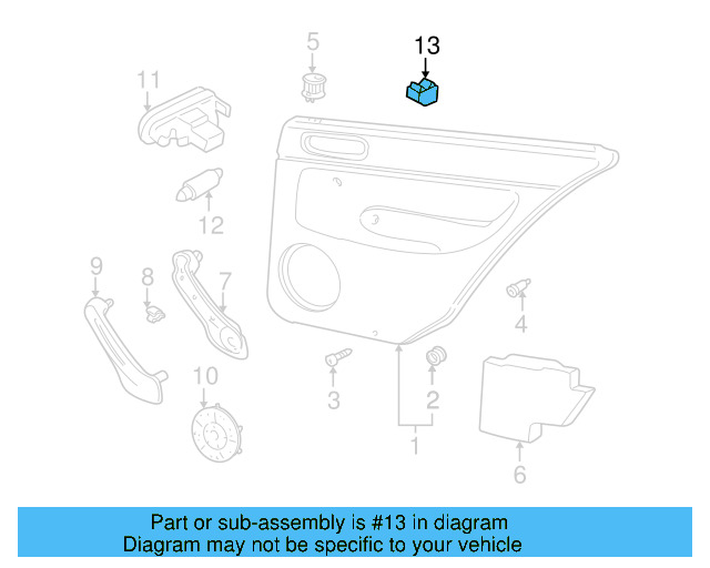 Window Switch 3B0-959-855-B-01C - View 10