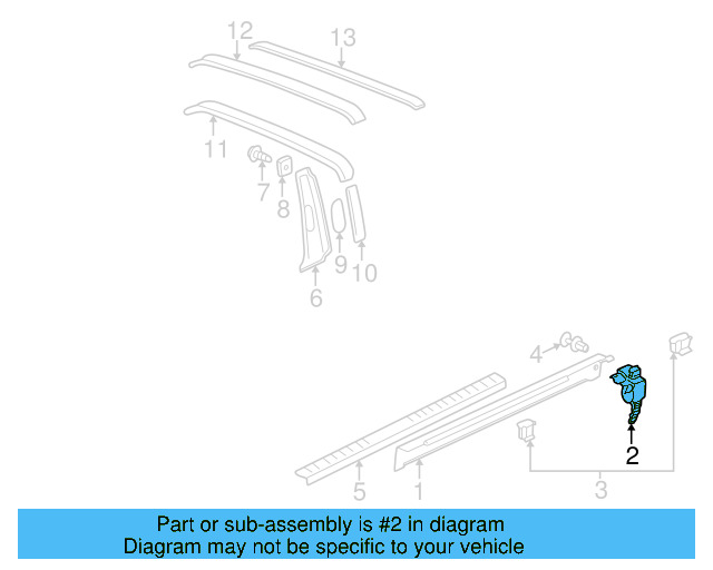 Sill Plate Bracket 1H0-971-003-A - View 2