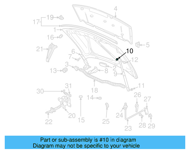 Strut Lower Retainer 1H5-827-905 - View 21