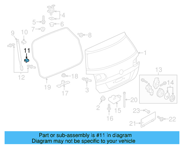 Strut Lower Retainer 1H5-827-905 - View 16