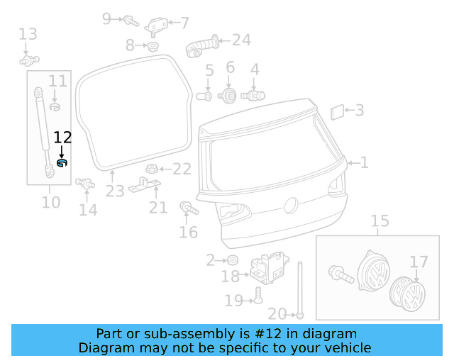Strut Lower Retainer 1H5-827-905 - View 7