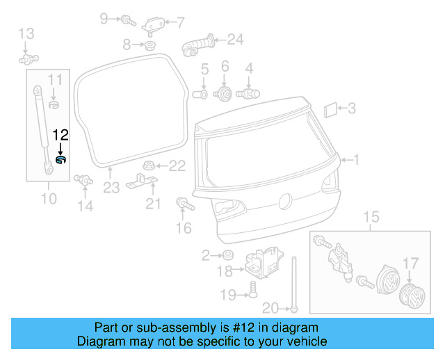 Strut Lower Retainer 1H5-827-905 - View 3