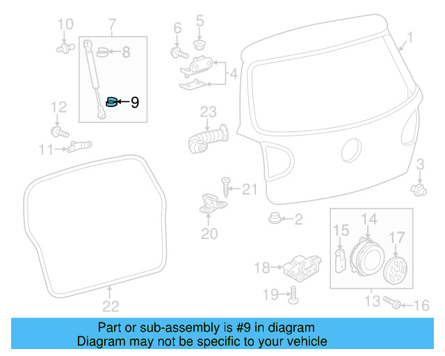 Strut Lower Retainer 1H5-827-905 - View 36