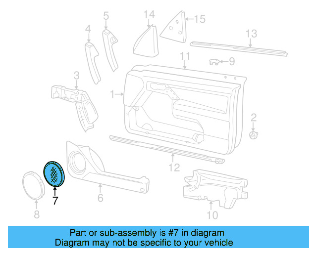 Speaker Grille 1HM-868-149-B-T21