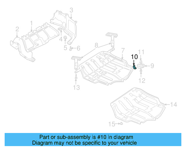Skid Plate Buffer 1J0-018-977-A