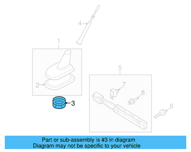 Radio Antenna Base Nut 1J0-035-437 - View 17