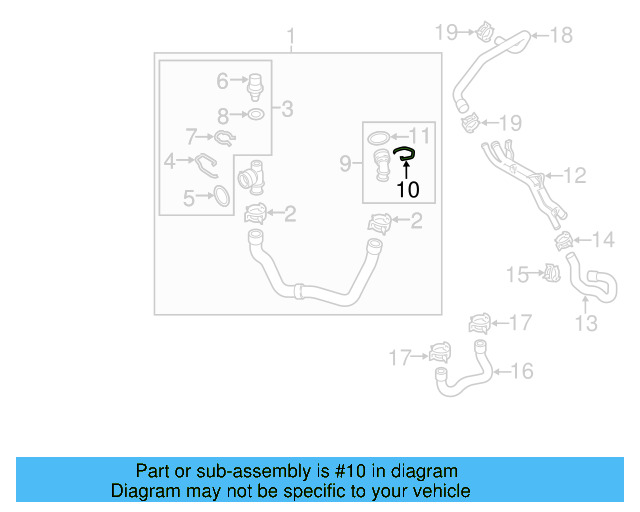 Upper Coupling Retainer Spring 1J0-121-142 - View 263