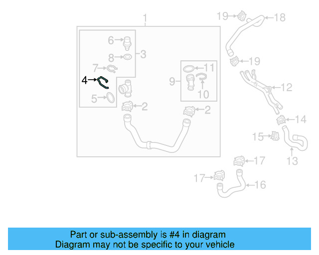 Upper Coupling Retainer Spring 1J0-121-142 - View 185