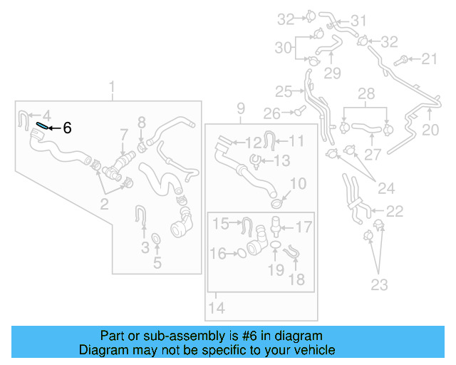 Water Hose Assembly Upper Seal N-907-653-01 - View 229