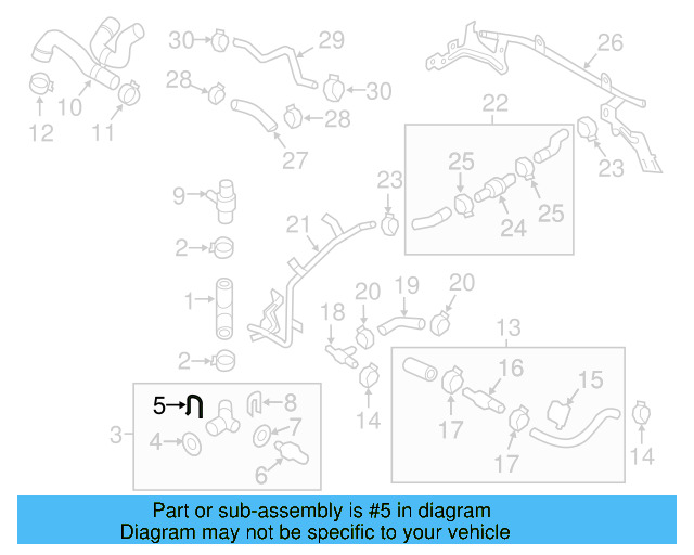 Upper Coupling Retainer Spring 1J0-121-142 - View 180