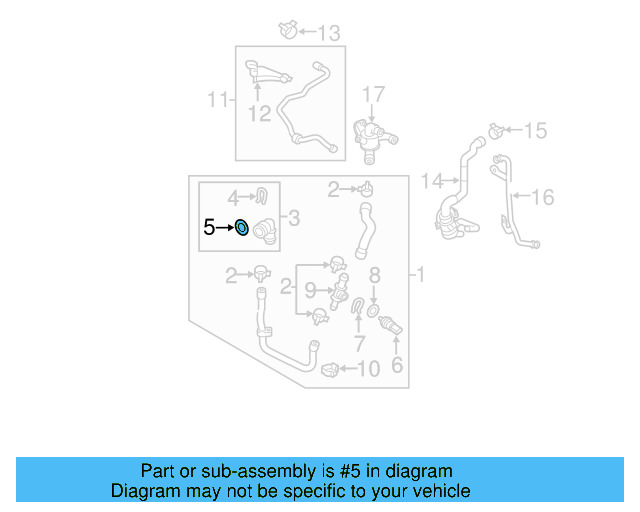 Water Hose Assembly Upper Seal N-907-653-01 - View 207