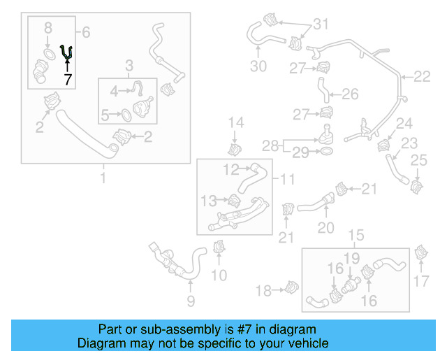 Reservoir Hose Clamp N-906-869-02 - View 287