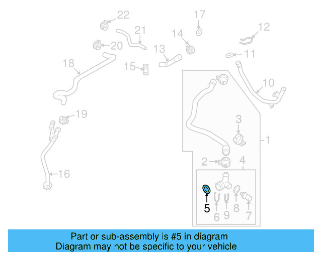 Water Hose Assembly Upper Seal N-907-653-01 - View 195