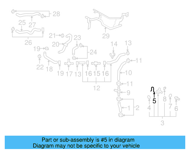 Upper Coupling Retainer Spring 1J0-121-142 - View 83