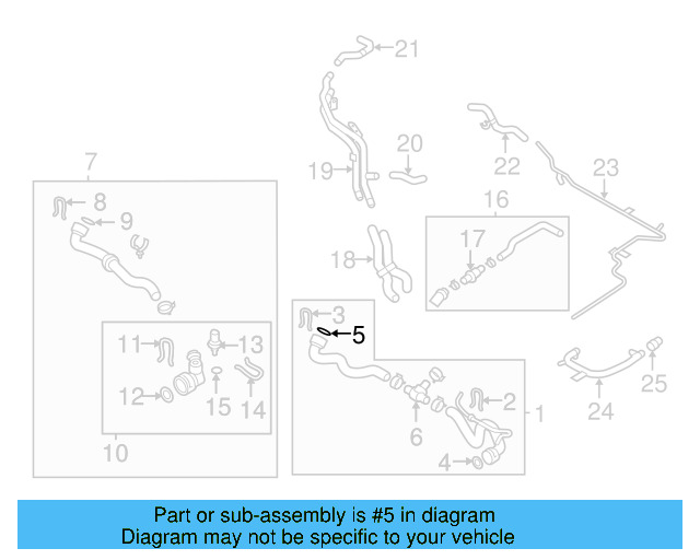 Water Hose Assembly Upper Seal N-907-653-01 - View 234