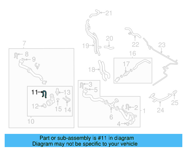 Upper Coupling Retainer Spring 1J0-121-142 - View 232