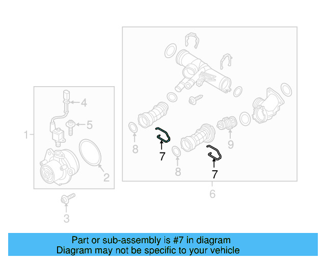Water Hose Assembly Upper Seal N-907-653-01 - View 34