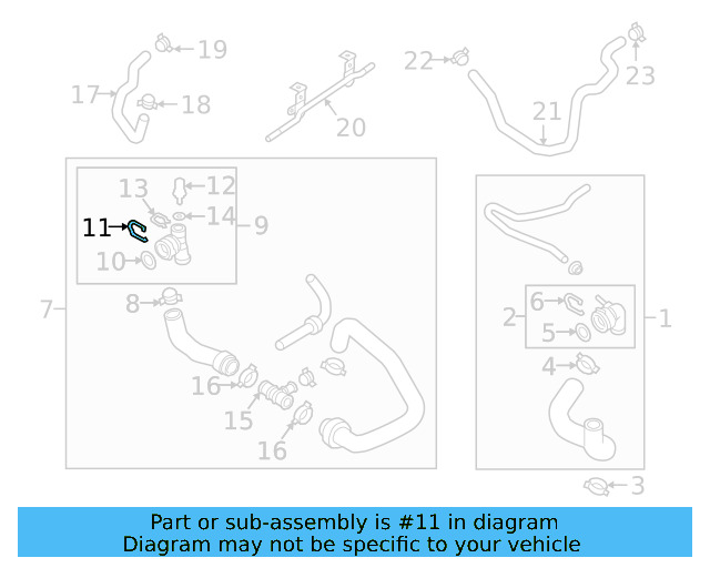Upper Coupling Retainer Spring 1J0-121-142 - View 192