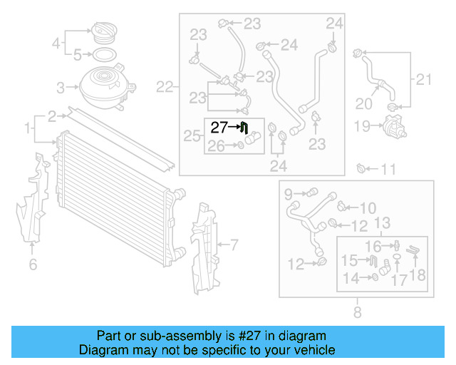 Upper Coupling Retainer Spring 1J0-121-142 - View 99