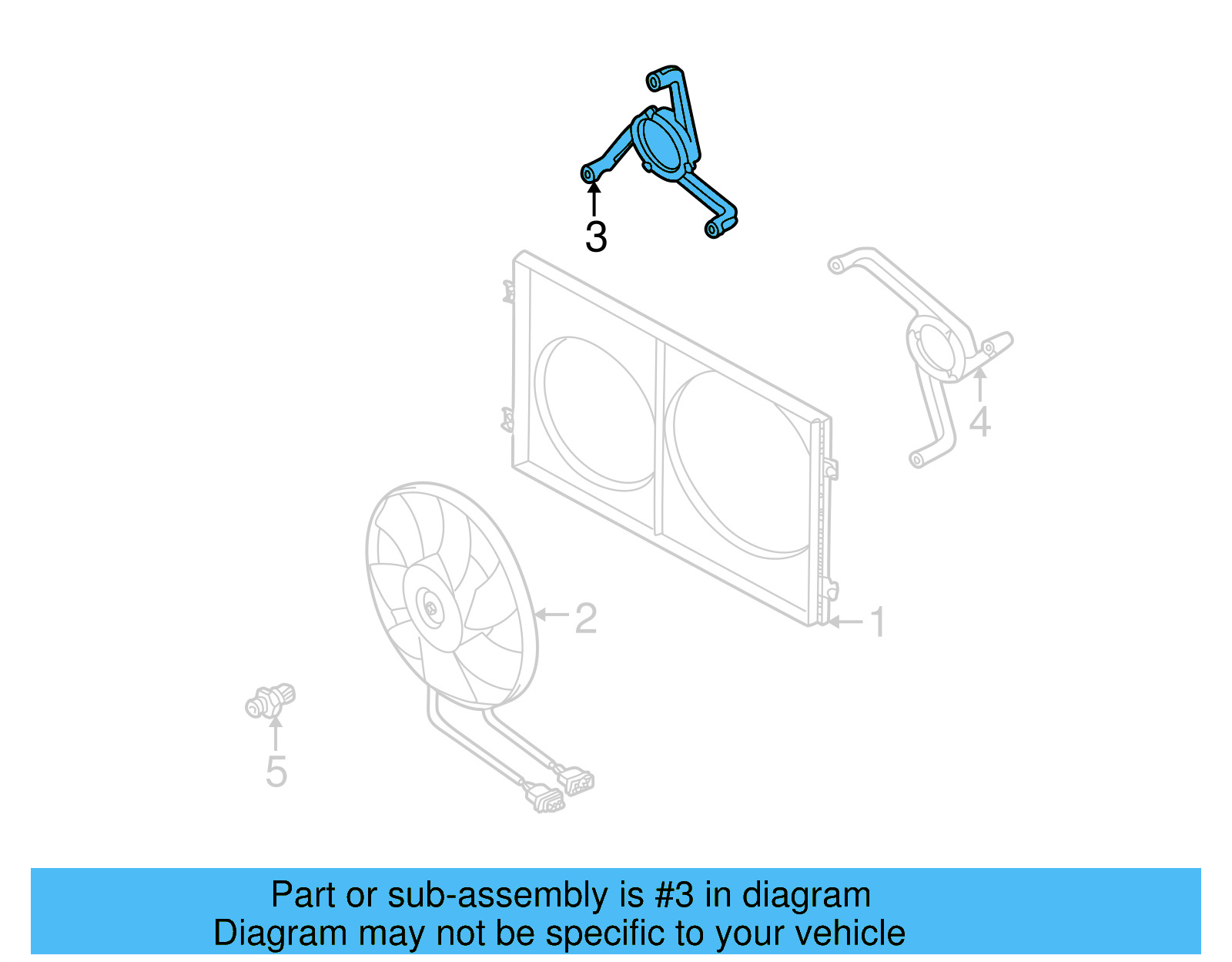 Fan & Motor Bracket 1J0-121-206-H-9B9 - View 9