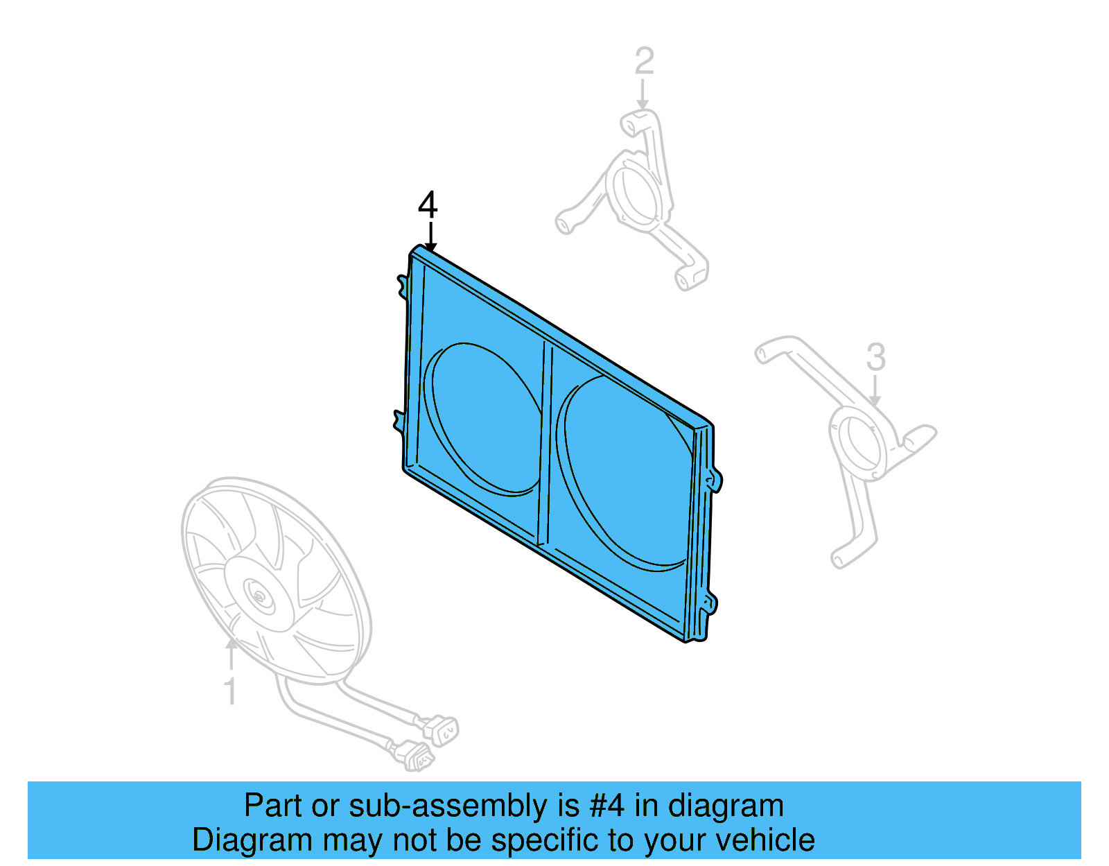 Fan Shroud 1J0-121-207-AB-B41 - View 4