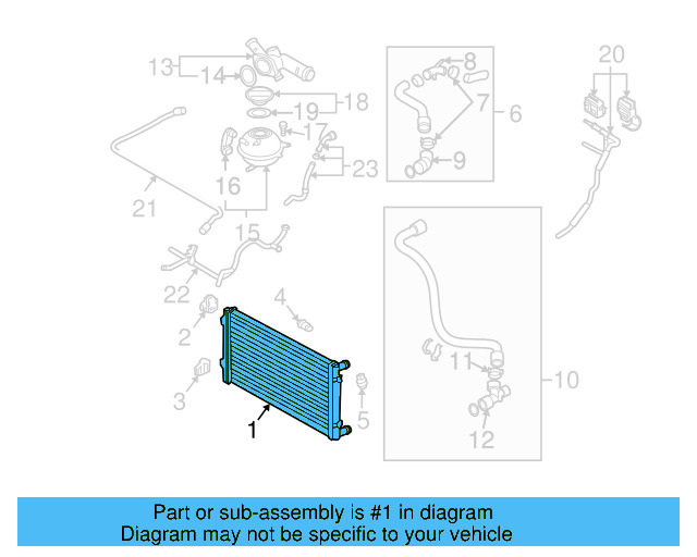 Radiator 1J0-121-253-AD - View 17