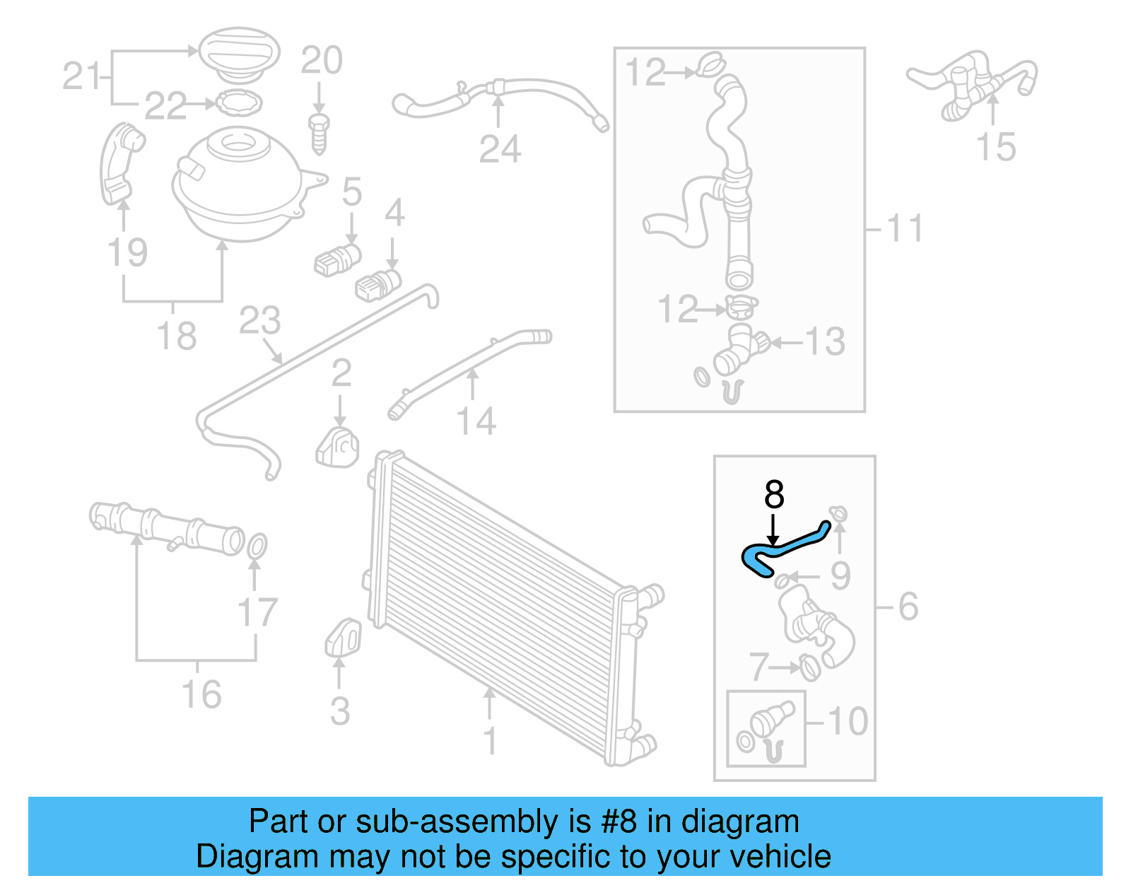 Connector Hose 1J0-121-447-K - View 3