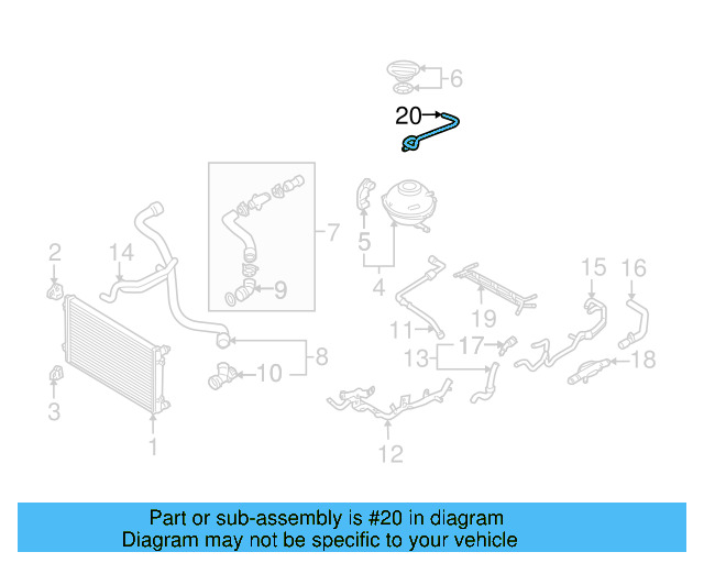 Return Hose 1J0-121-447-AC - View 8