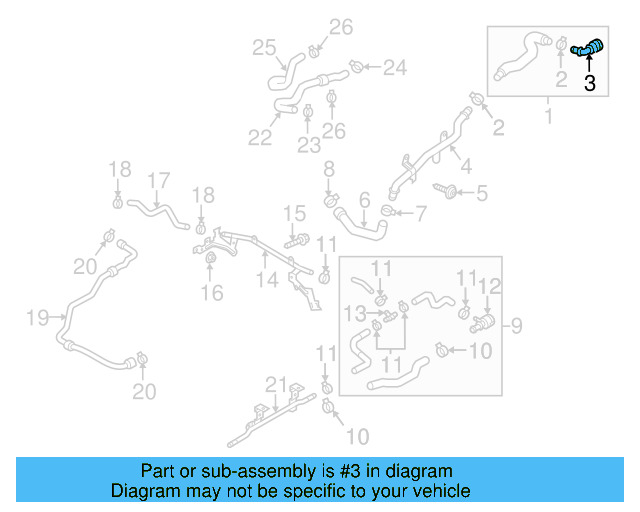 Water Hose Assembly Connector 1J0-122-291-D - View 34