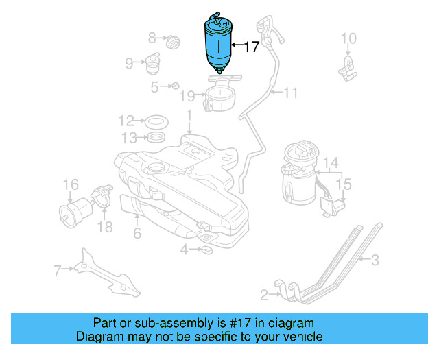 Fuel Filter 1J0-127-401-A