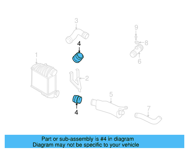 Pressure Hose 1J0-145-834-A - View 54