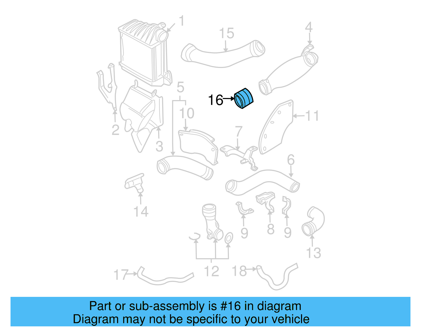 Pressure Hose 1J0-145-834-A - View 28