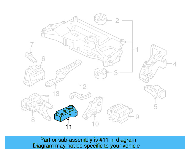 Bracket 1J0-199-117-AG